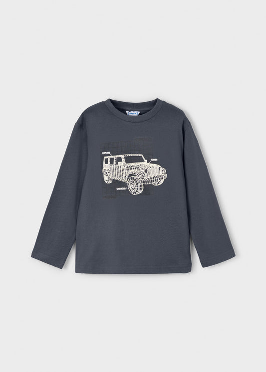 Navy Jeep Tee