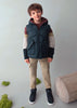 Navy/Camel/Maroon Reversible Vest