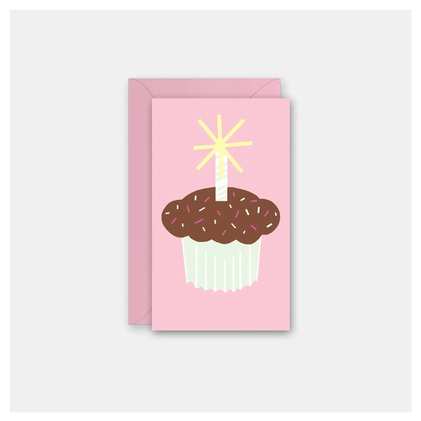 Cupcake Candle Mini Card