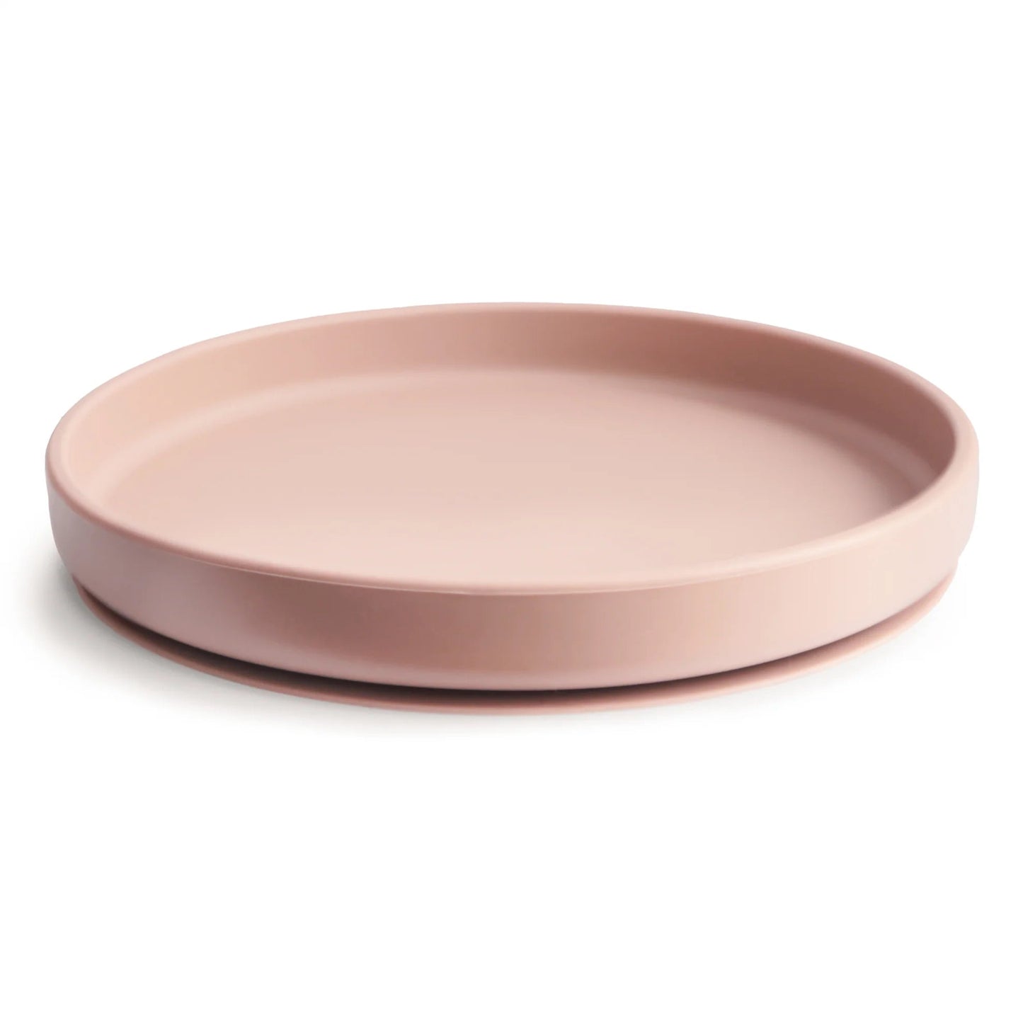 Classic Silicone Suction Plate 180 BABY GEAR Mushie Blush