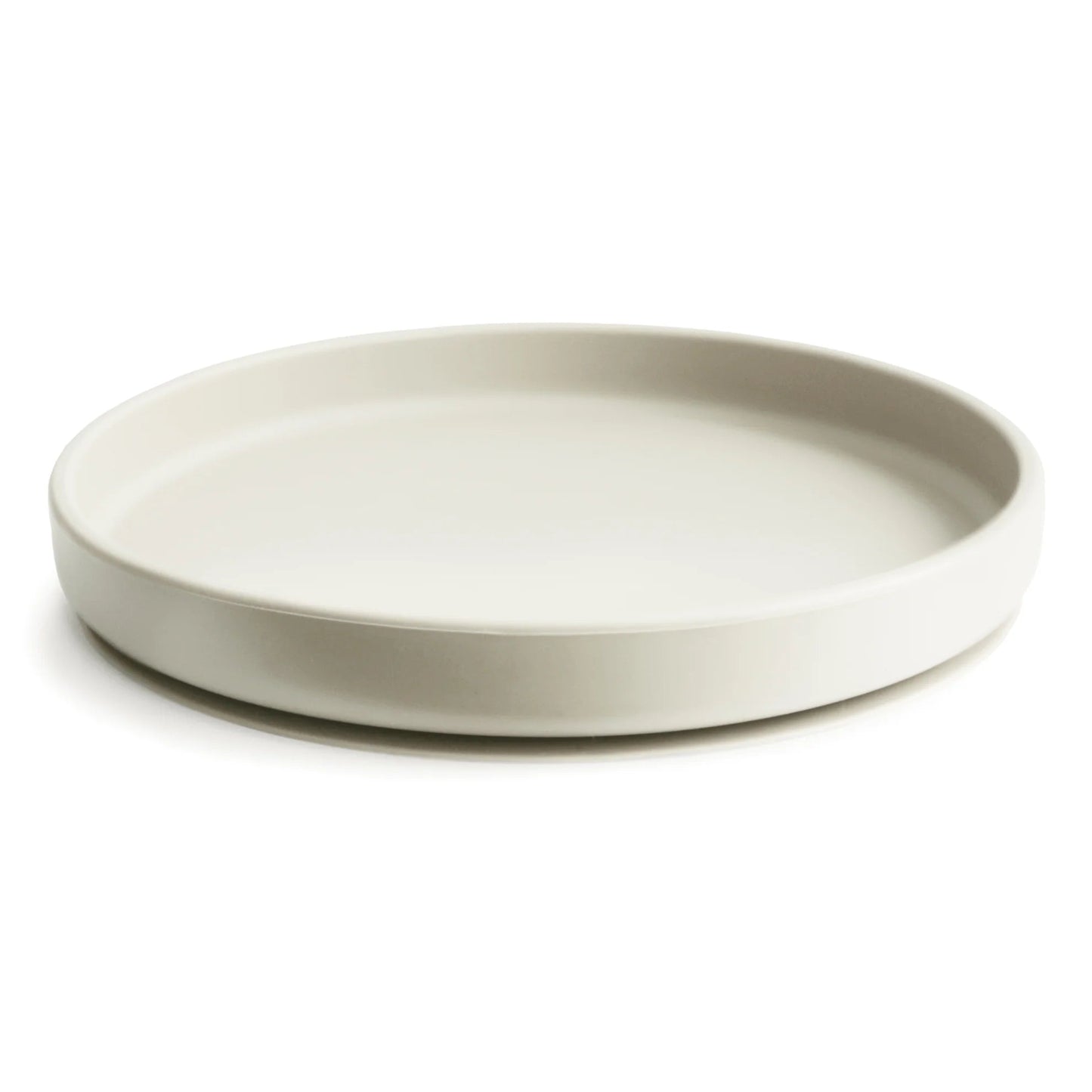 Classic Silicone Suction Plate 180 BABY GEAR Mushie Ivory