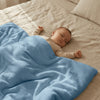 Blue Fog Ribbed Cloud Blanket
