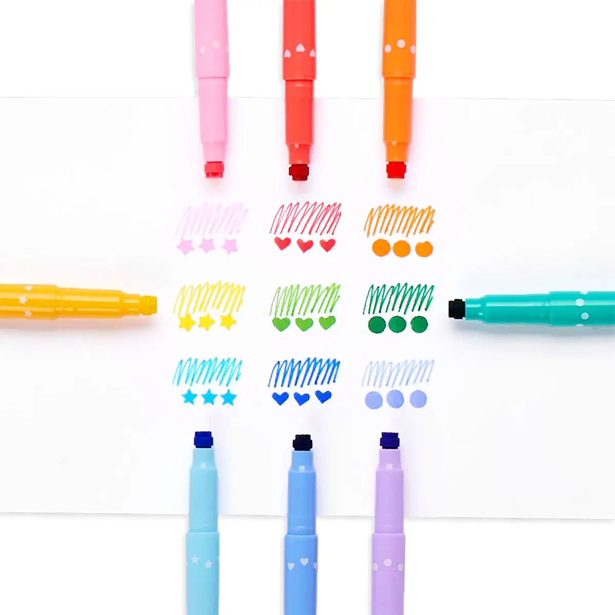 Confetti Stamp Double-Ended Markers 196 TOYS CHILD Ooly