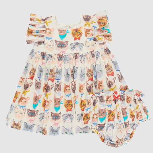 Cool Cats Elsie Dress Set 120 BABY GIRLS APPAREL Pink Chicken 3-6m 