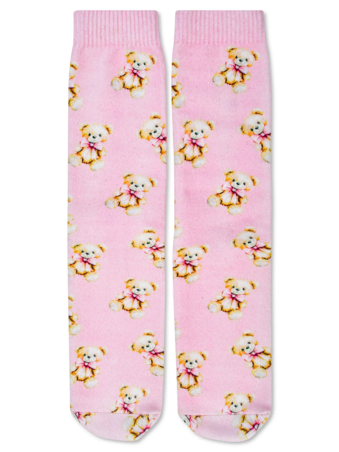Beary Cute Pink Socks