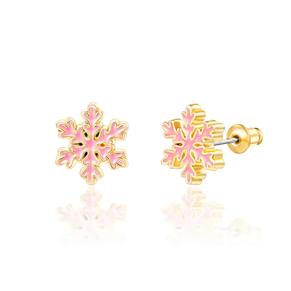 Snowflake Stud Earrings