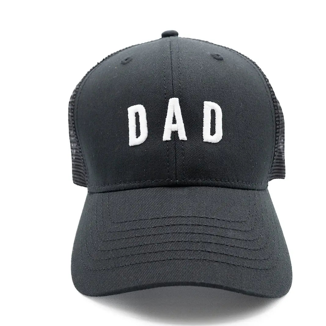 Dad Snapback Hat- Black