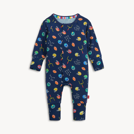 First Down Fun Conv Romper - Magnetic Me modal convertible coverall