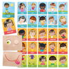Flashcards Emotions and Actions Montessori 196 TOYS CHILD Headu