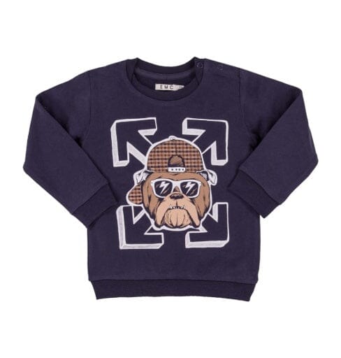 Football Bulldog Sweatshirt 140 BOYS APPAREL 2-8 EMC 2