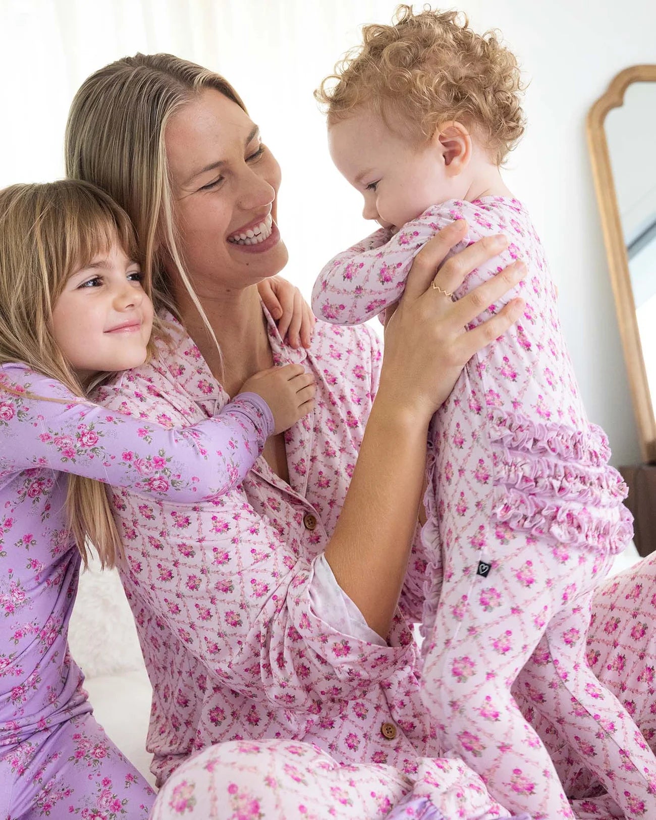 Caroline Ruffled Zip Footie