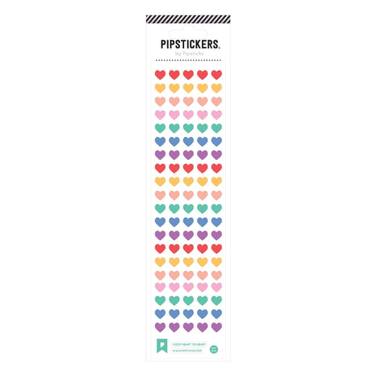 Fuzzy Heart to Heart Stickers 196 TOYS CHILD Pipsticks