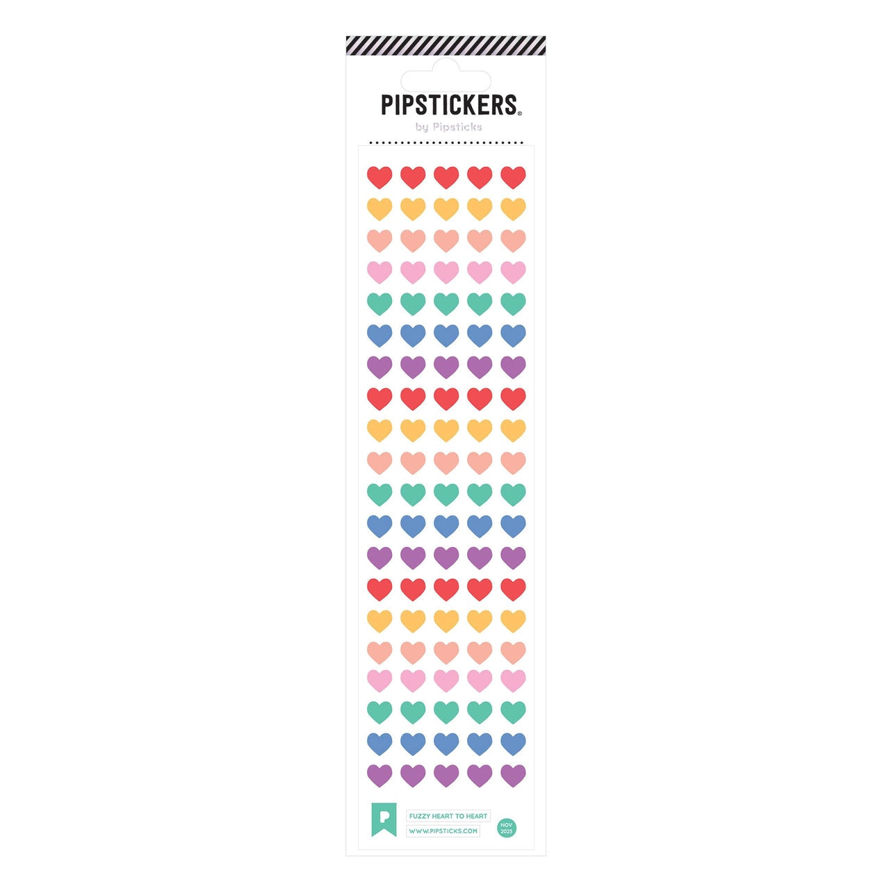 Fuzzy Heart to Heart Stickers 196 TOYS CHILD Pipsticks