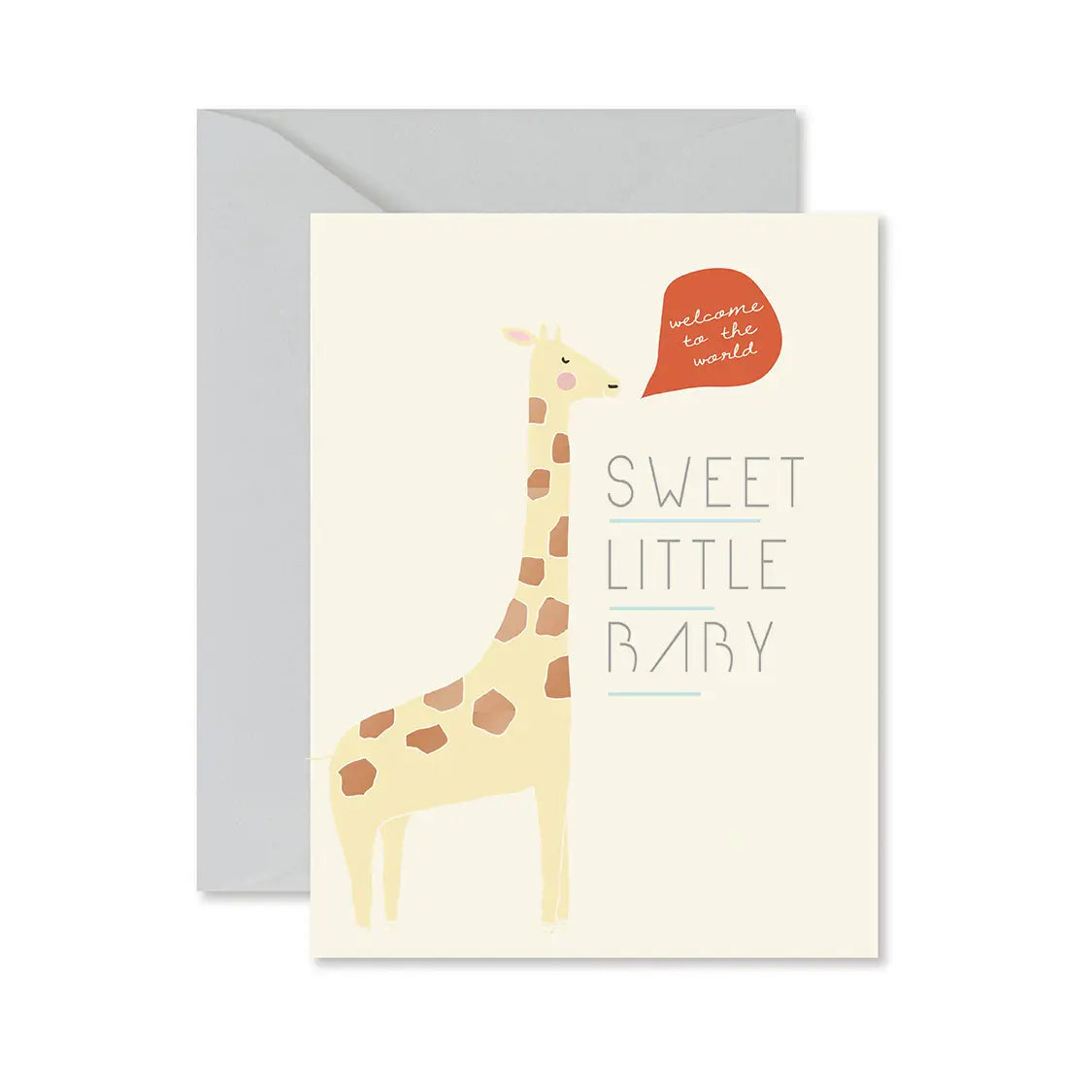 Giraffe Sweet Little Baby Card 193 GIFT PARENT Ginger P. Designs