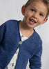 Blue One Button Cardigan