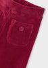 Cherry Ribbed Wide Leg Pants
