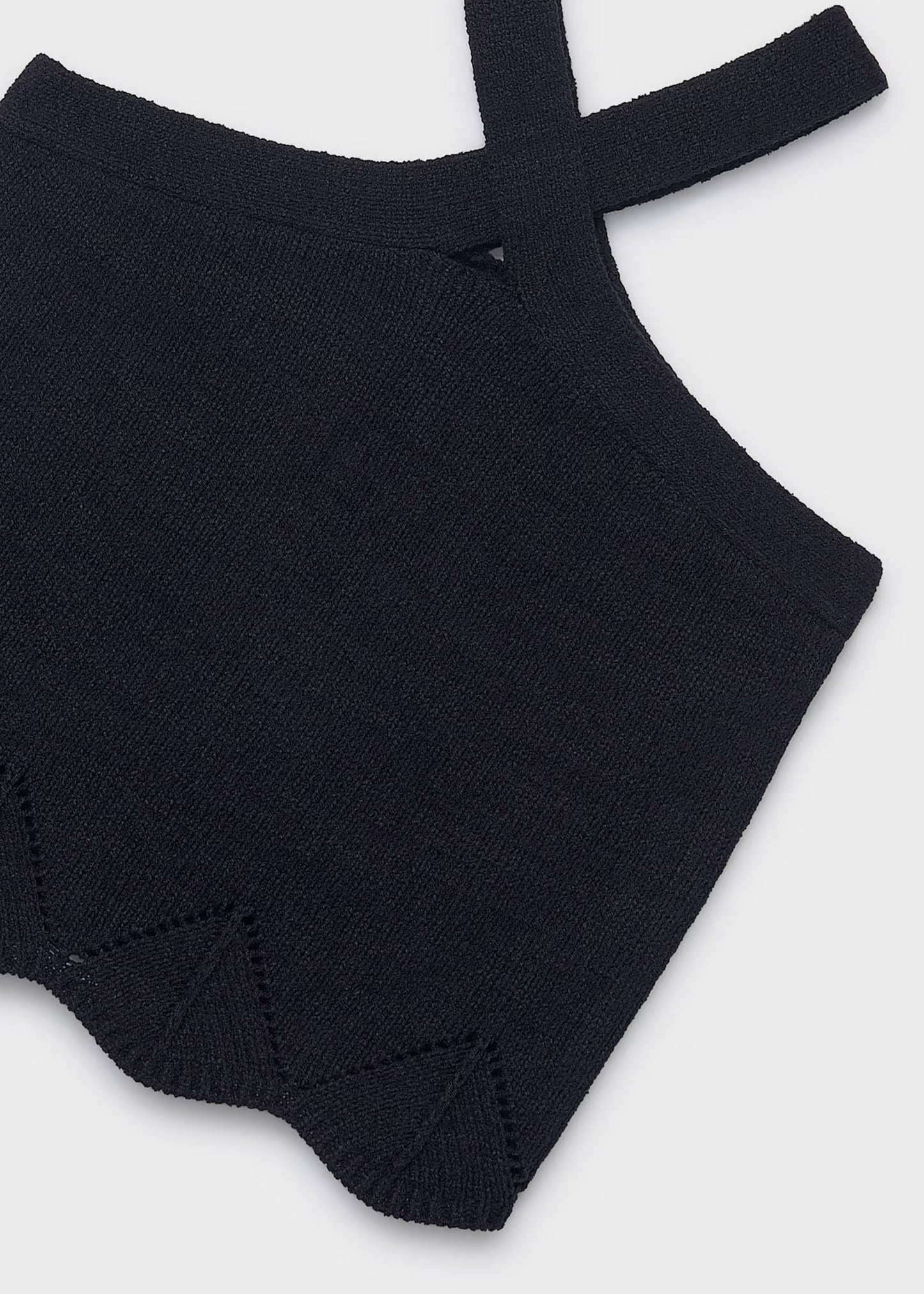 Black Cross Neck Halter