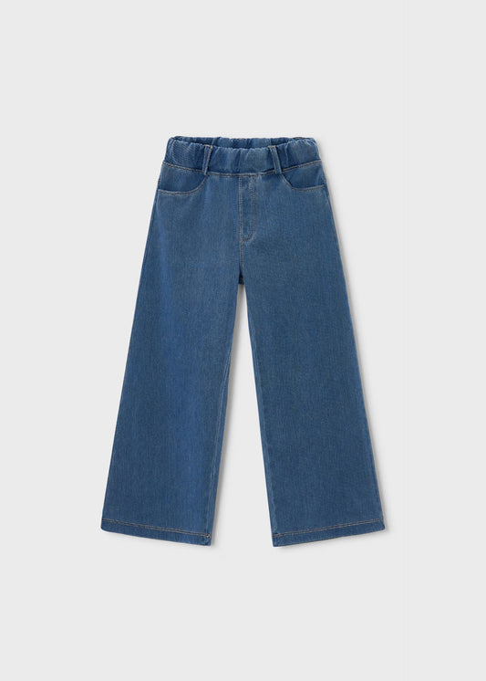 Wide Leg Chambray Pants
