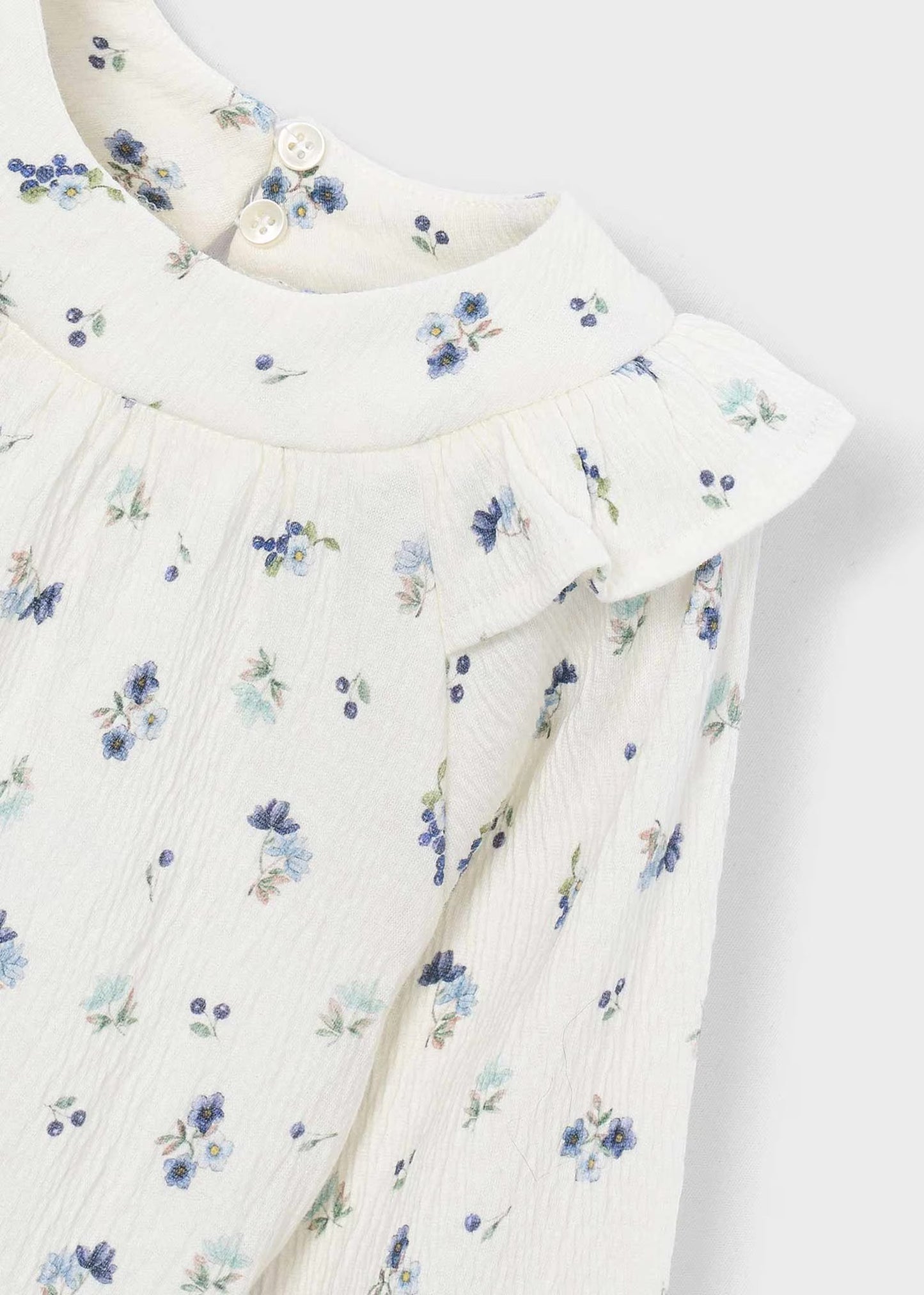 Aqua Floral Top
