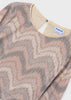Tan Sequin Chevron Top