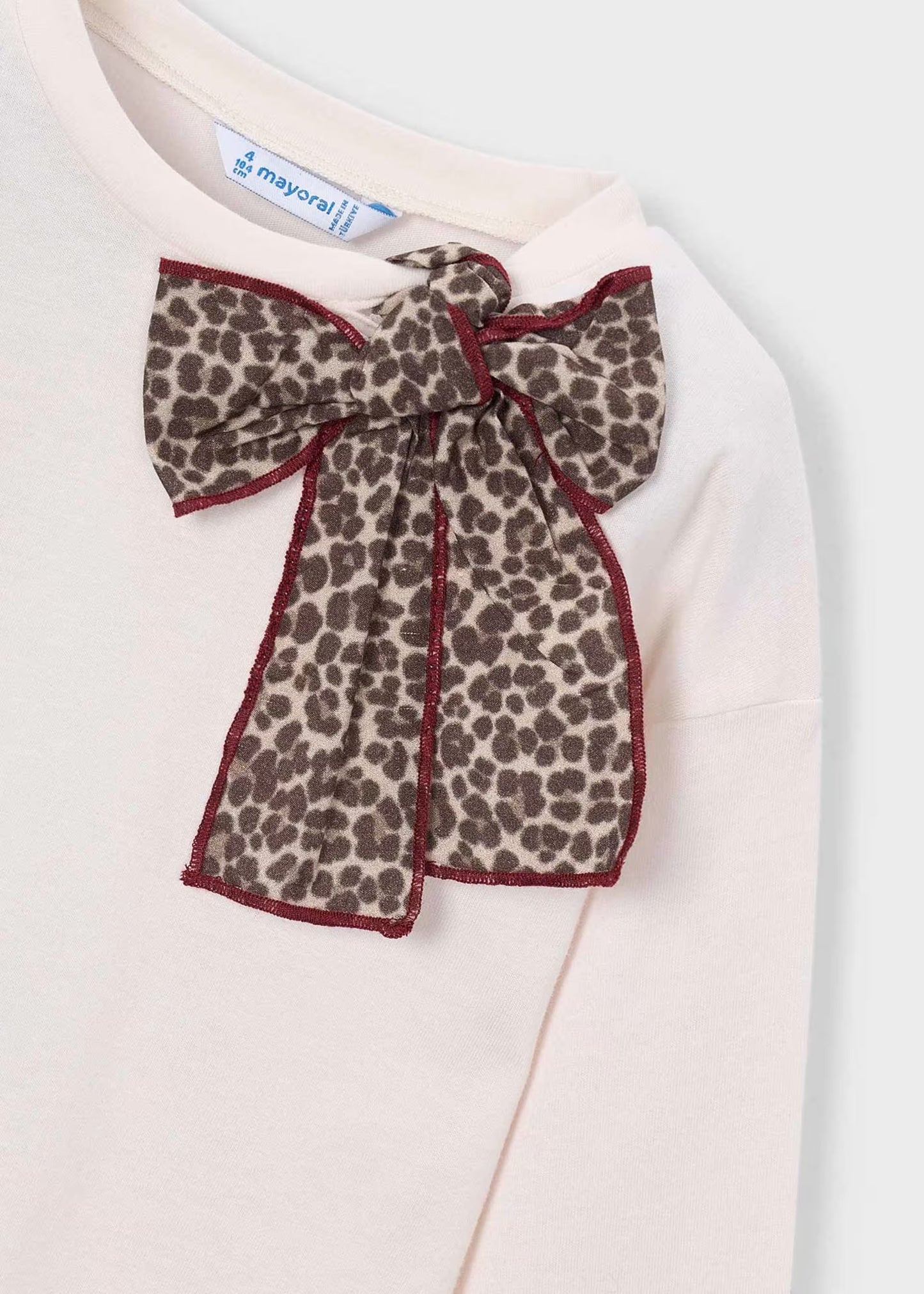 Leopard Print Bow Top