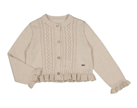 Gold Shimmer Cardigan 120 BABY GIRLS APPAREL Mayoral 6m
