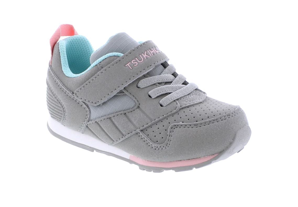 Grey/Pink Racer Sneaker (Child) 110 ACCESSORIES CHILD Tsukihoshi Shoes