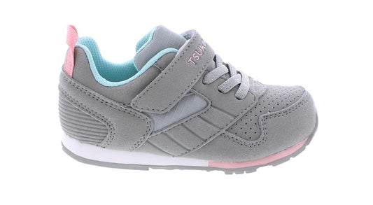 Grey/Pink Racer Sneaker (Child) 110 ACCESSORIES CHILD Tsukihoshi Shoes 7 shoe