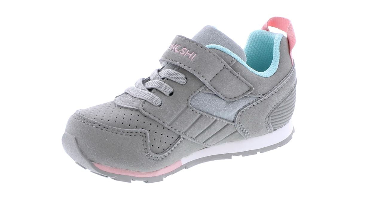 Grey/Pink Racer Sneaker (Child) 110 ACCESSORIES CHILD Tsukihoshi Shoes