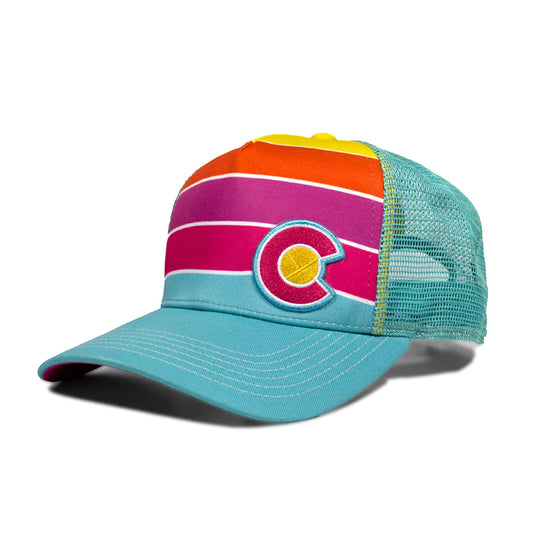 Turquoise Lake Fader Trucker-Tween