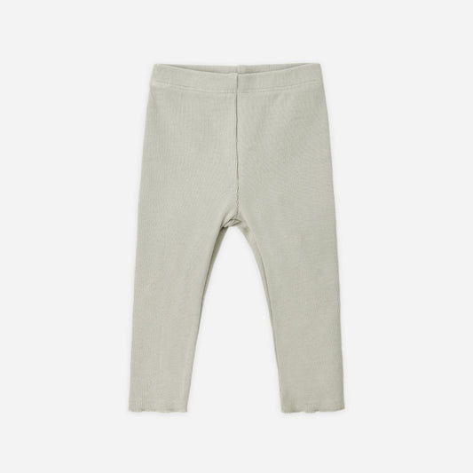 Baby wearing Quincy Mae Laurel ribbed leggings