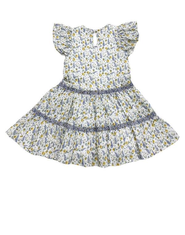 Lavender Floral Twirl Dress