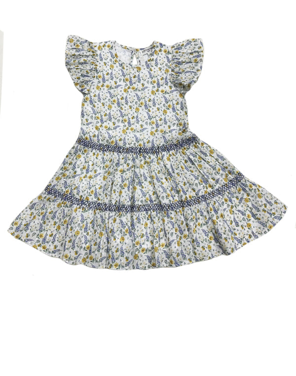 Lavender Floral Twirl Dress