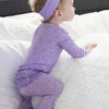 Lila Ruffled Zip Footie