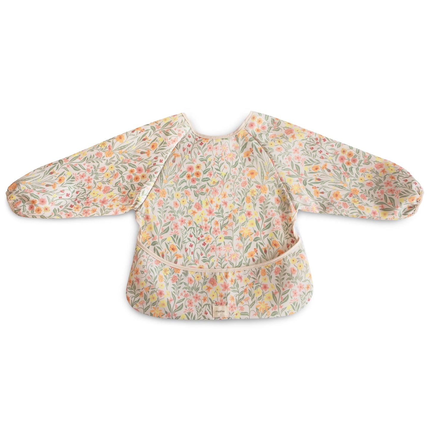 Long Sleeve Bib 180 BABY GEAR Mushie Pastel Blooms