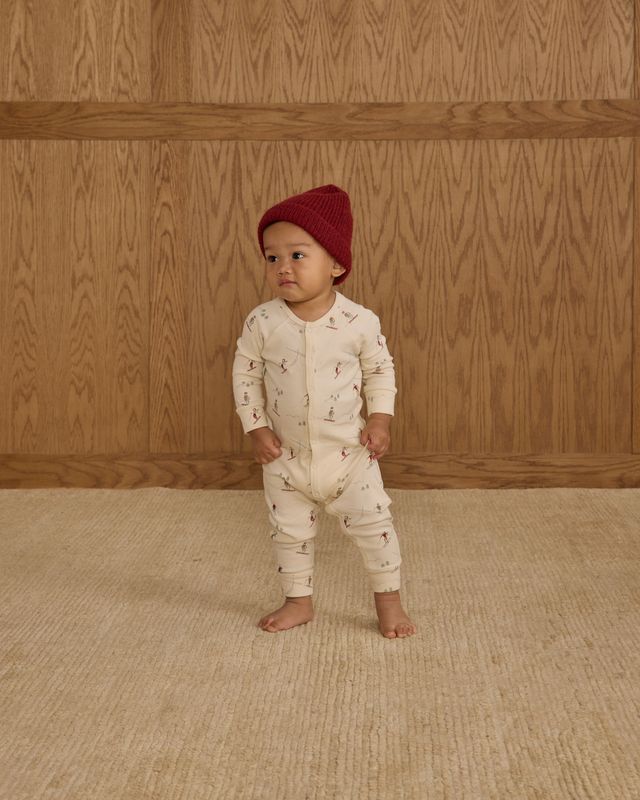 Skiers on Natural Romper