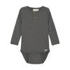 MINYMO MEN Baby Boys Onesies Grey Henley Bodysuit Baby Boys Onesies MINYMO