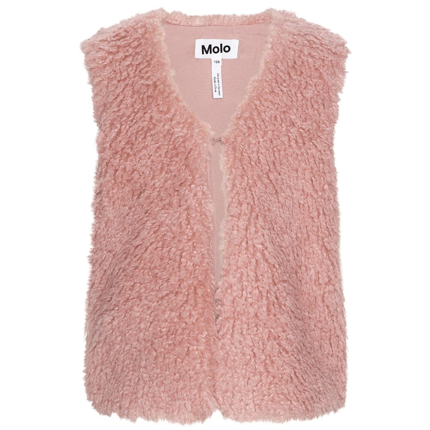MOLO HOME Tween Outerwear Petal Blush Faux Fur Vest Tween Outerwear MOLO