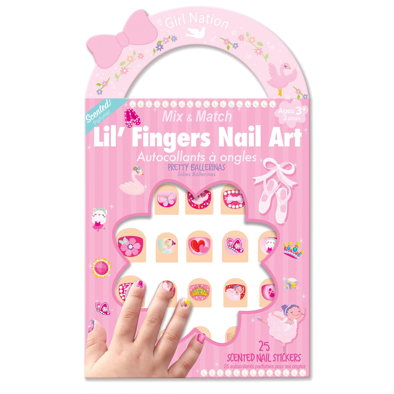 Nail Art 192 GIFT CHILD Girl Nation Pretty Ballerina