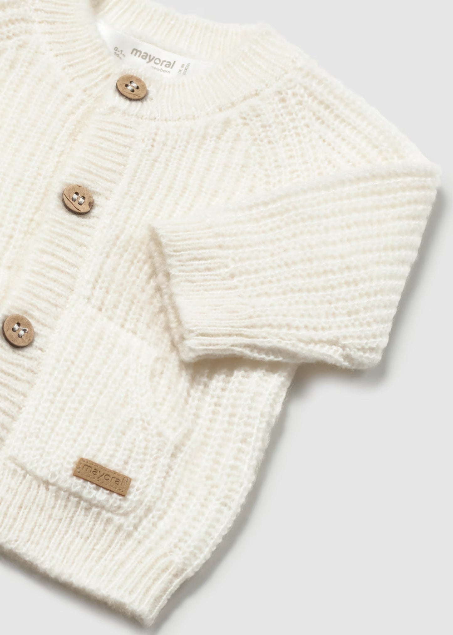 Cream Soft Pocket Cardigan