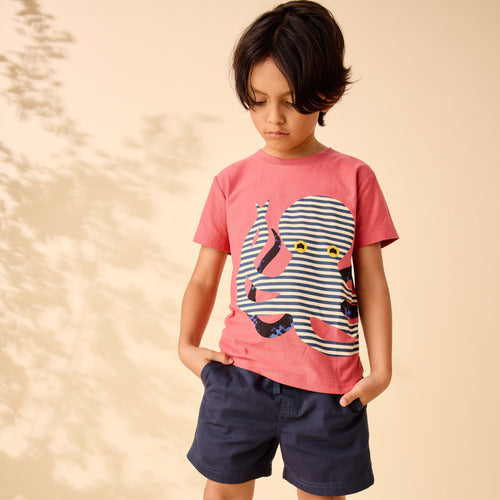 Pomme Red Octopus Tee