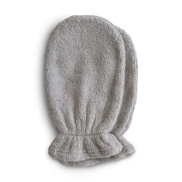 Organic Bath Mitt-2 Pack 180 BABY GEAR Mushie Gray