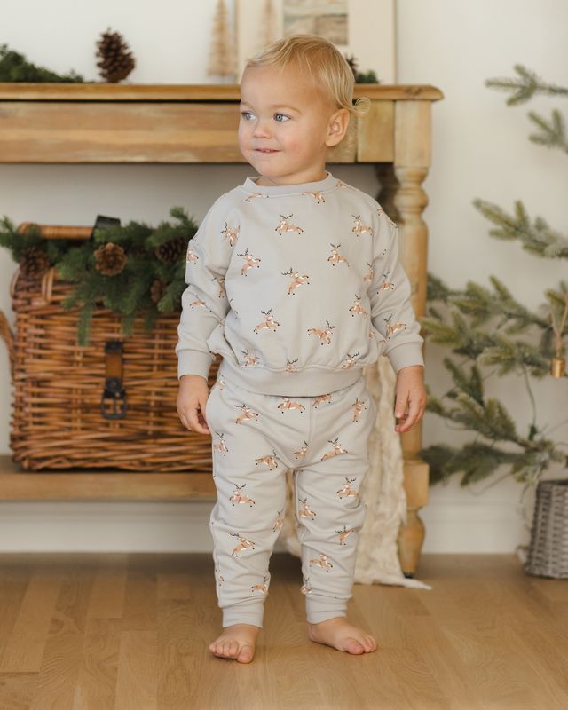 Reindeer Relaxed Fleece Sweatpants