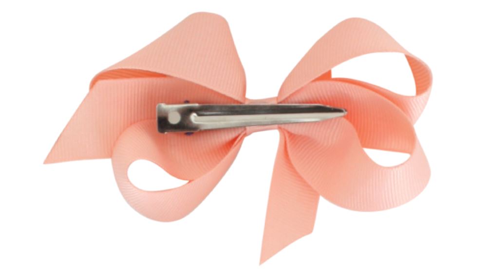Pale Peach Linen Bow 110 ACCESSORIES CHILD Bows Arts 
