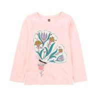 Pink Butterfly Graphic Top 120 BABY GIRLS APPAREL Tea 6-9m