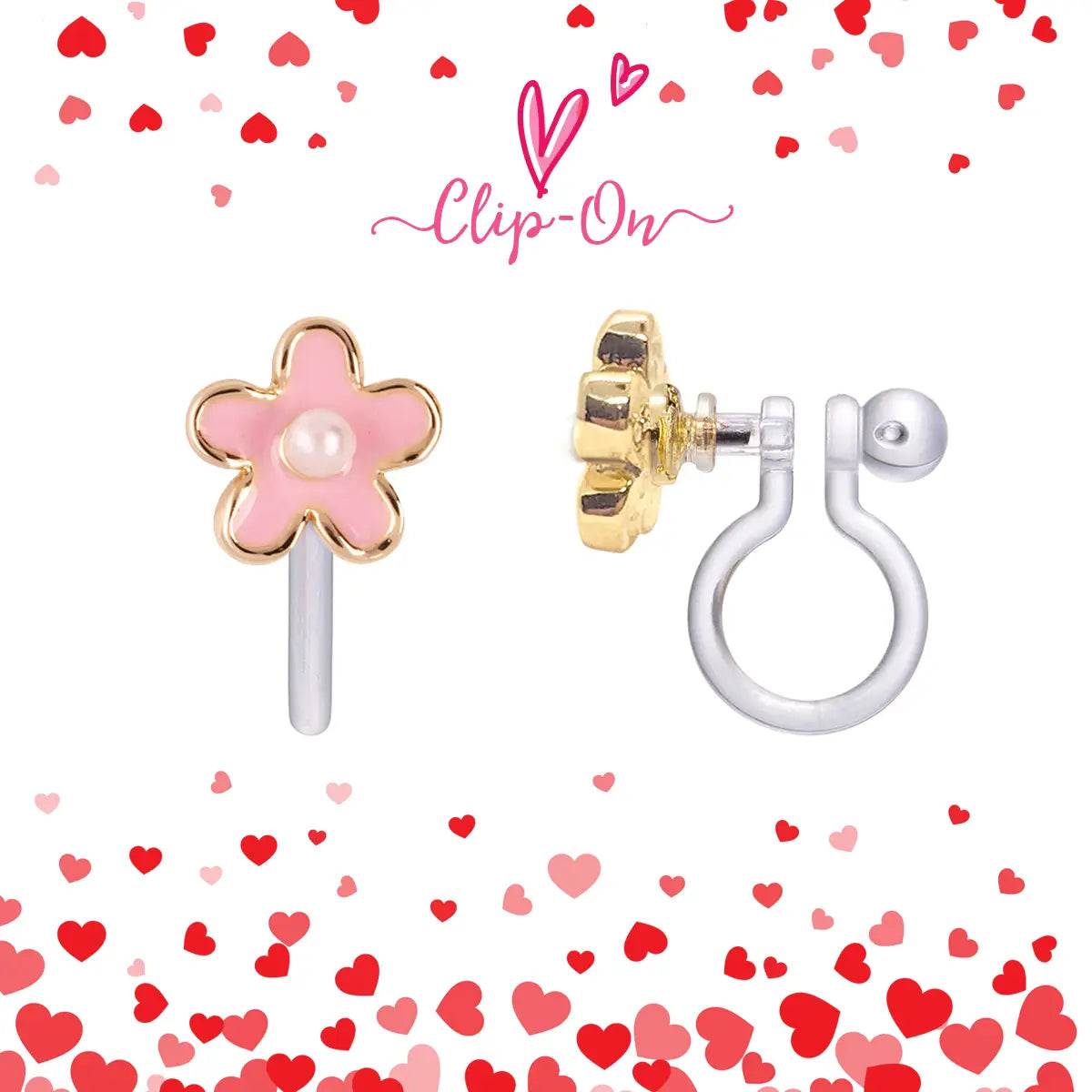 Pink Fancy Flower Earrings 110 ACCESSORIES CHILD Girl Nation