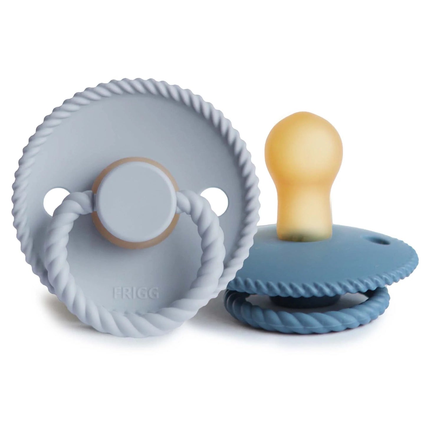 Powder Blue/Ocean View Rope Pacifier Set of 2 180 BABY GEAR Mushie 0-6m