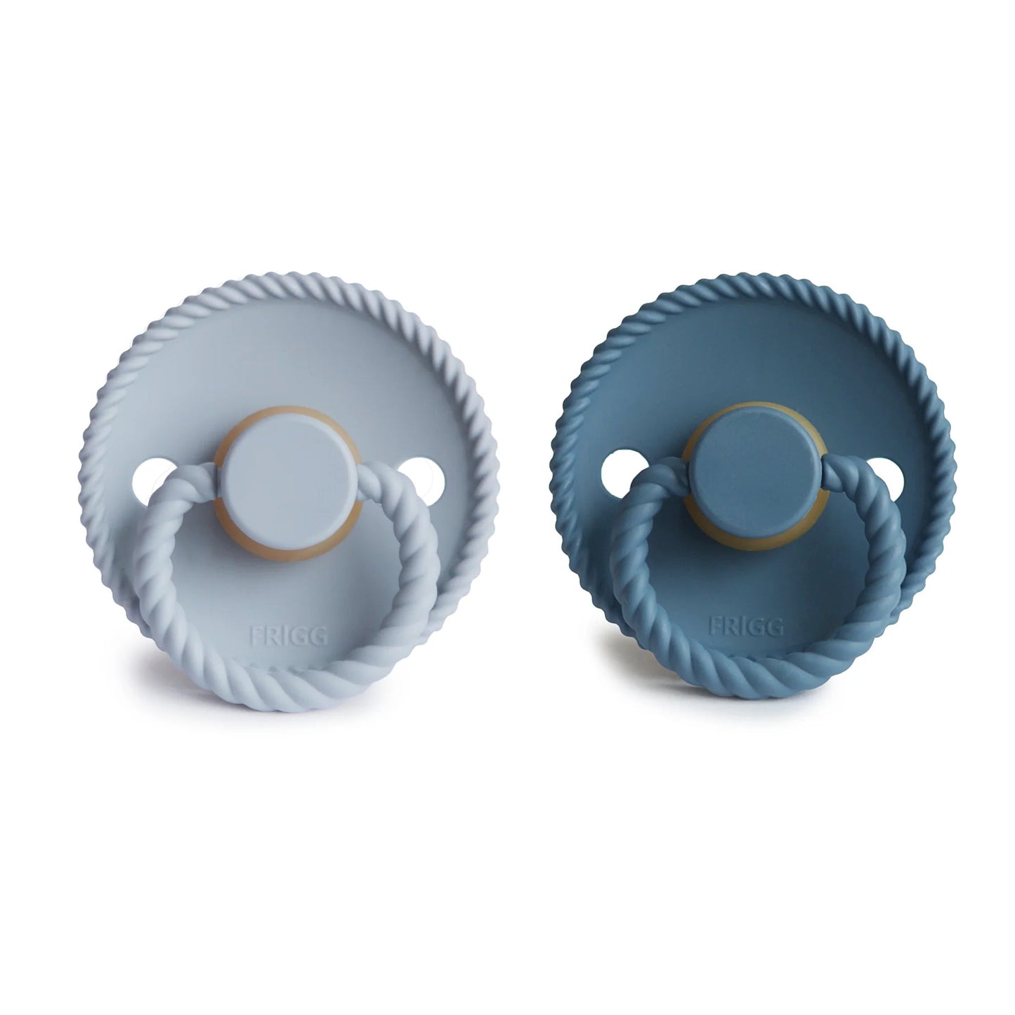 Powder Blue/Ocean View Rope Pacifier Set of 2 180 BABY GEAR Mushie