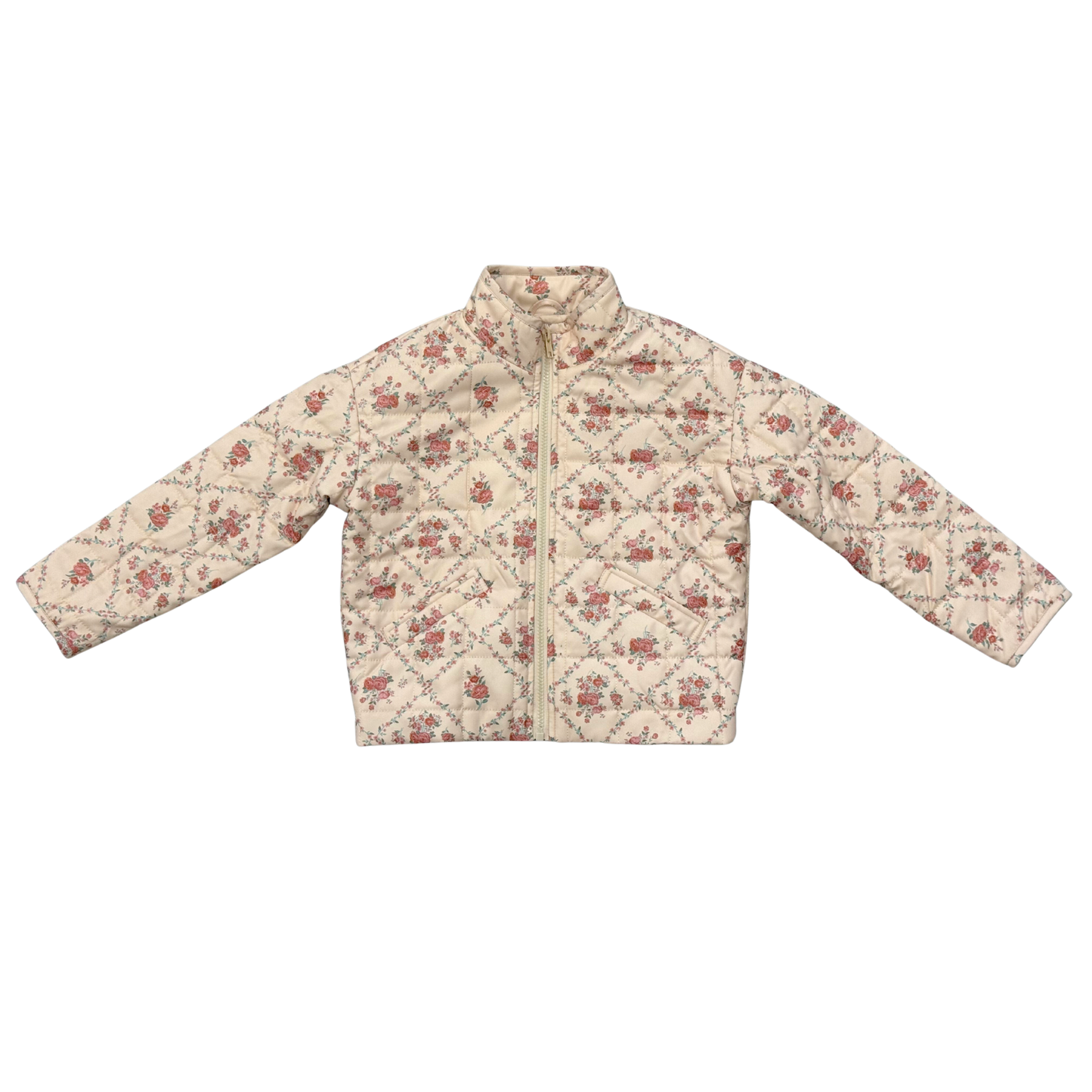 Quilted Rose Bomber Jacket, Avery & Alexander tween girls quilted floral bomber jacket, sizes 7-14
