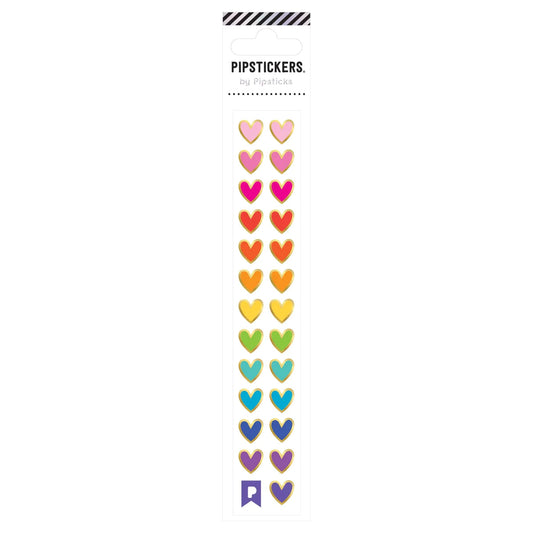 Rainbow Hearts Minis Sticker Sheet 196 TOYS CHILD Pipsticks 